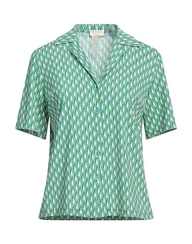 Green Jersey Patterned shirts & blouses
