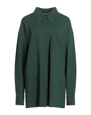 Green Jersey Solid color shirts & blouses