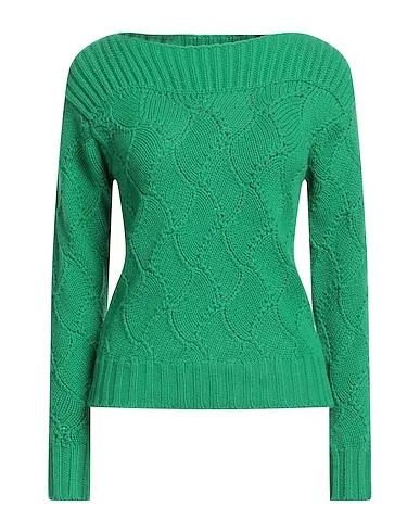 Green Knitted Cashmere blend