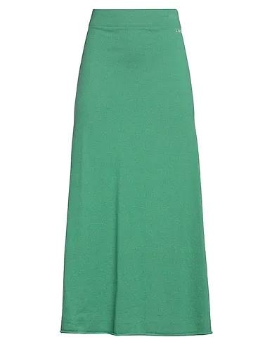 Green Knitted Maxi Skirts