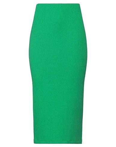 Green Knitted Midi skirt
