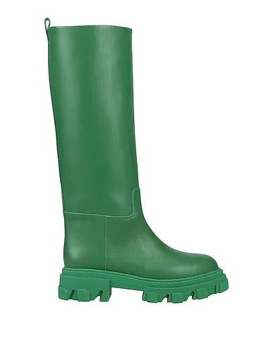 Green Leather Boots