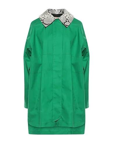 Green Leather Full-length jacket