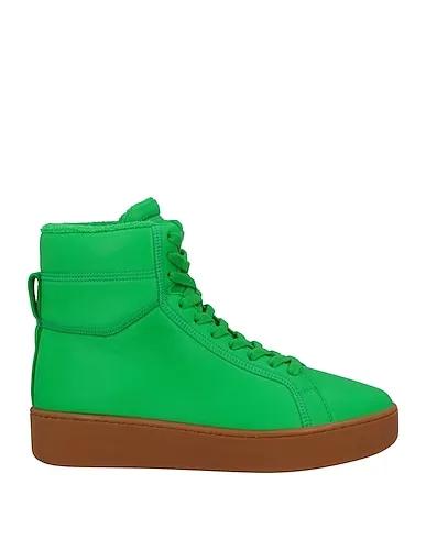 Green Leather Sneakers