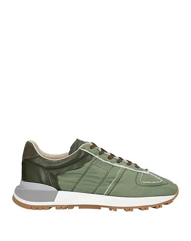 Green Leather Sneakers