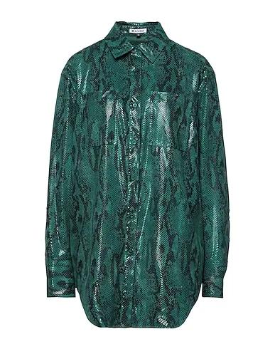 Green Patterned shirts & blouses