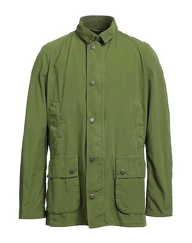 Green Plain weave Jacket