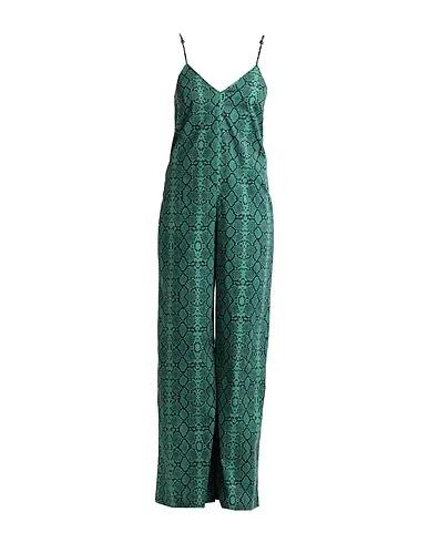 Green Plain weave Jumpsuit/one piece