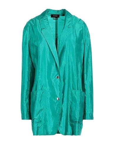 Green Satin Blazer