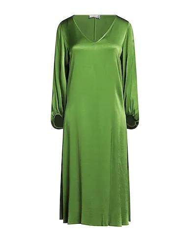 Green Satin Midi dress