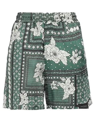 Green Satin Shorts & Bermuda