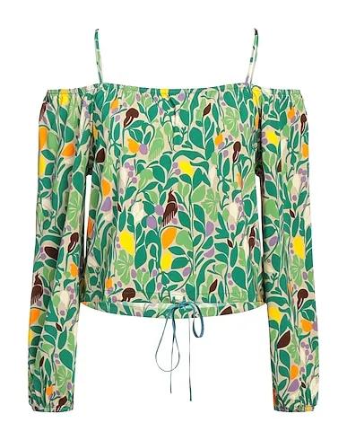 Green Synthetic fabric Blouse
