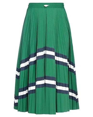 Green Synthetic fabric Midi skirt