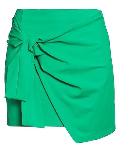 Green Tweed Mini skirt
