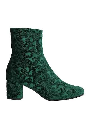 Green Velvet Ankle boot