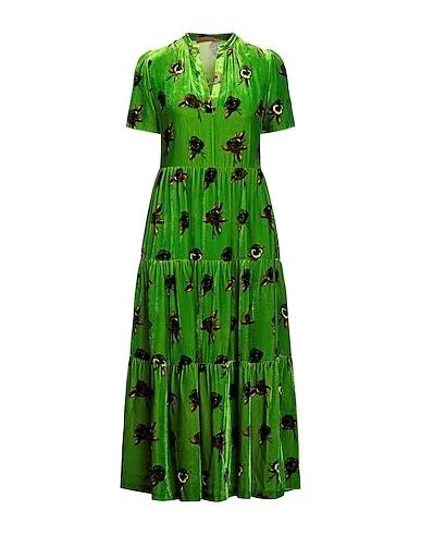 Green Velvet Midi dress