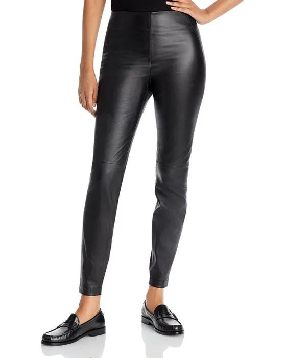 Greenwich Leather Ankle Leggings