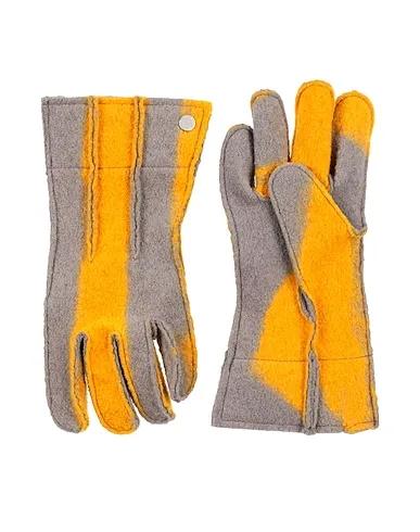 Grey Boiled wool Gloves