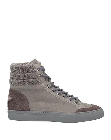Grey Bouclé Sneakers