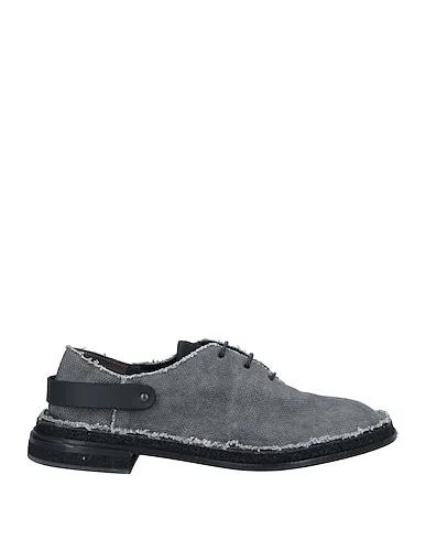Grey Canvas Laced shoes