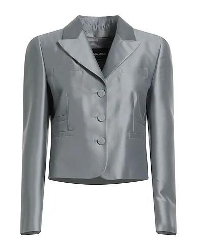 Grey Cotton twill Blazer