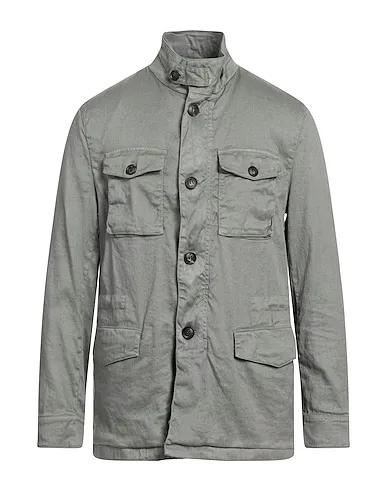 Grey Cotton twill Jacket
