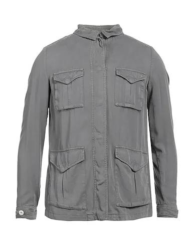 Grey Cotton twill Jacket