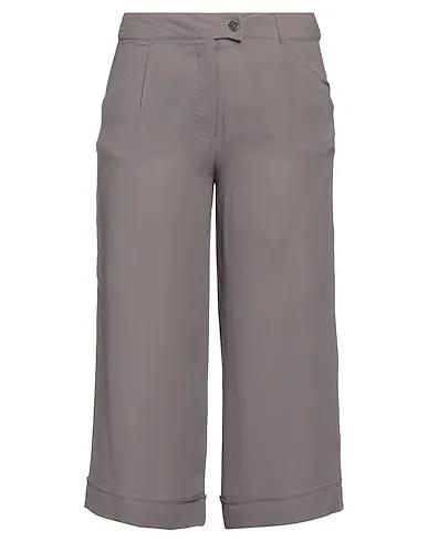 Grey Crêpe Cropped pants & culottes