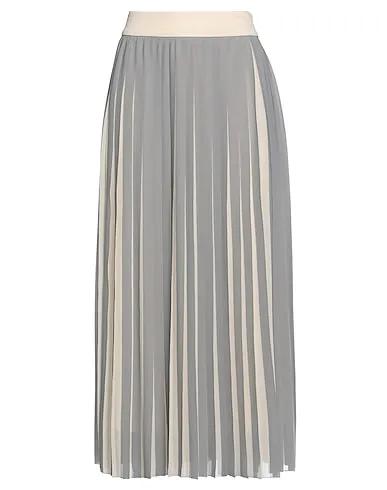 Grey Crêpe Midi skirt