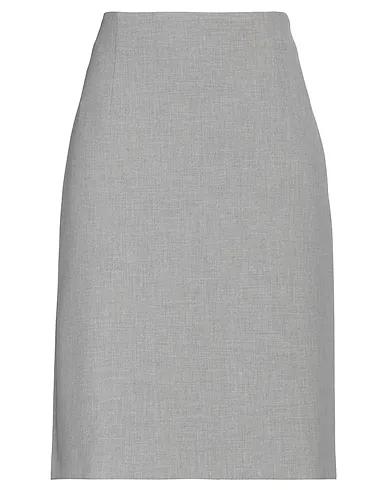Grey Crêpe Midi skirt