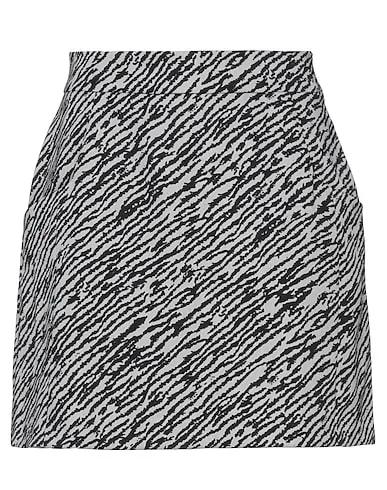 Grey Crêpe Mini skirt