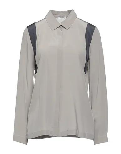 Grey Crêpe Patterned shirts & blouses