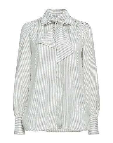 Grey Crêpe Shirts & blouses with bow