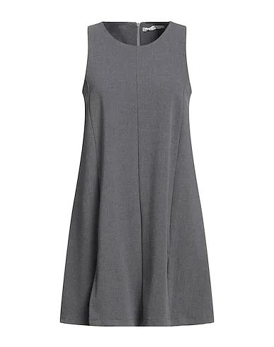 Grey Crêpe Short dress