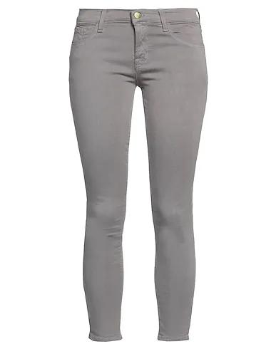 Grey Denim Cropped pants & culottes