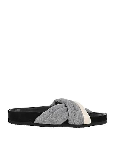 Grey Denim Sandals