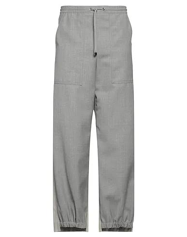 Grey Gabardine Casual pants