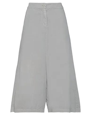 Grey Gabardine Cropped pants & culottes