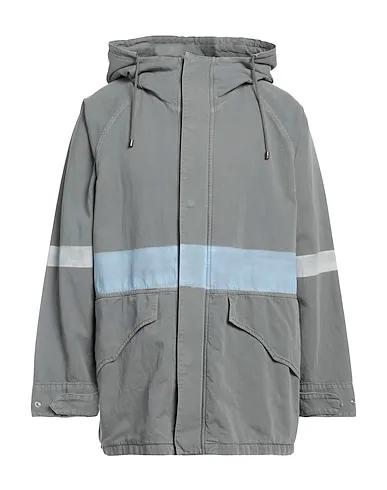 Grey Gabardine Full-length jacket