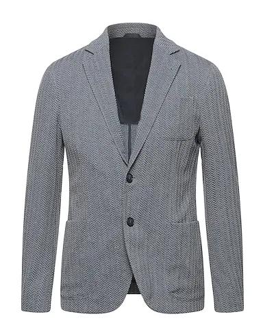 Grey Jacquard Blazer