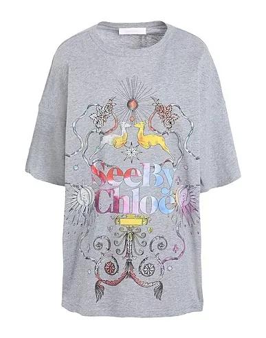 Grey Jersey Oversize-T-Shirt