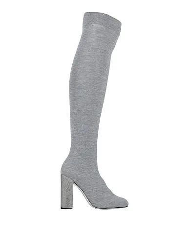 Grey Knitted Boots