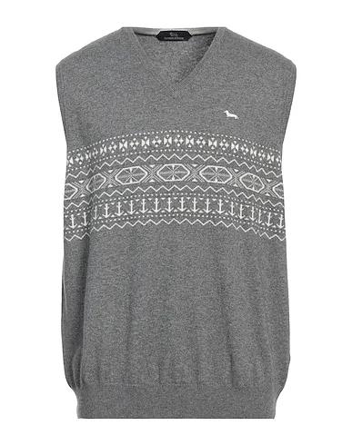 Grey Knitted Sleeveless sweater