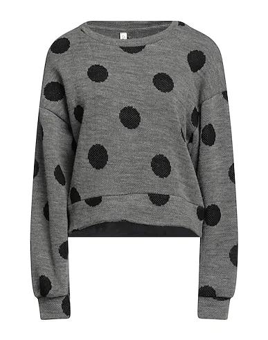 Grey Knitted Sweatshirt