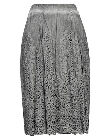 Grey Lace Midi skirt
