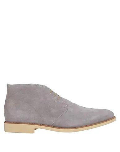 Grey Leather Boots