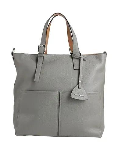 Grey Leather Handbag