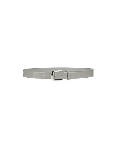 Grey Leather Regular belt