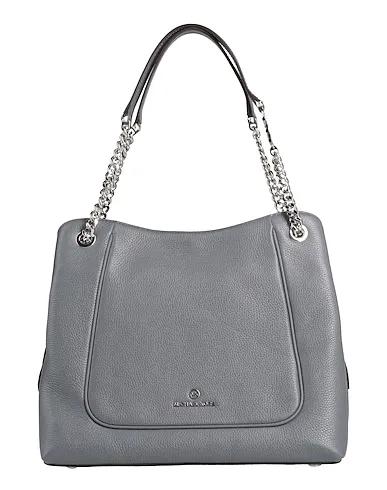 Grey Leather Shoulder bag