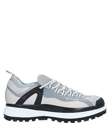 Grey Leather Sneakers